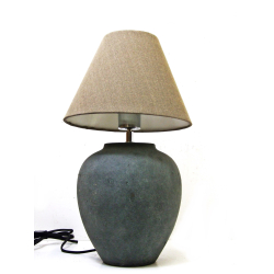 Lampa ceramiczna Rustykalna z abażurem 45cm